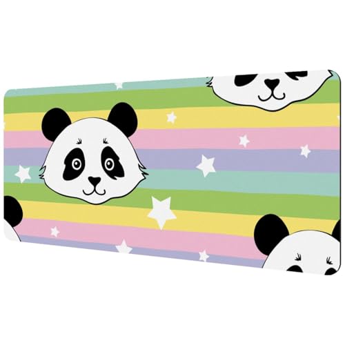 Eslifey Extra großes Mauspad, Regenbogen-Panda, erweitertes Schreibtisch-Mauspad mit rutschfester Gummiunterseite, Schreibtischunterlage für Gamer, Büro und Zuhause, 40 x 89,5 cm Eslifey Extra großes Mauspad, Regenbogen-Panda, erweitertes Schreibtisch-Mauspad mit rutschfester Gummiunterseite, Schreibtischunterlage für Gamer, Büro und Zuhause, 40 x 89,5 cm von Eslifey