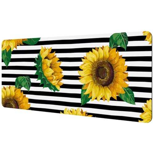 Eslifey Extra großes Mauspad, Sonnenblume mit gelber Blume, verlängertes Schreibtisch-Mauspad mit rutschfester Gummiunterseite, Schreibtischunterlage für Gamer, Büro und Zuhause, 40 x 89,5 cm Eslifey Extra großes Mauspad, Sonnenblume mit gelber Blume, verlängertes Schreibtisch-Mauspad mit rutschfester Gummiunterseite, Schreibtischunterlage für Gamer, Büro und Zuhause, 40 x 89,5 cm von Eslifey