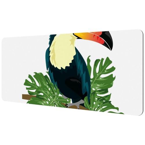 Eslifey Extra großes Mauspad, Tukan-Design, erweitertes Schreibtisch-Mauspad mit rutschfester Gummiunterseite, Schreibtischunterlage für Gamer, Büro und Zuhause, 40 x 89,5 cm Eslifey Extra großes Mauspad, Tukan-Design, erweitertes Schreibtisch-Mauspad mit rutschfester Gummiunterseite, Schreibtischunterlage für Gamer, Büro und Zuhause, 40 x 89,5 cm von Eslifey