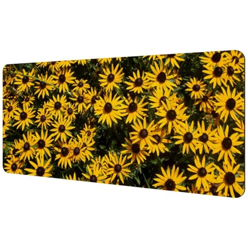 Eslifey Extra großes Mauspad, gelbe kleine Gänseblümchen, wilde Natur, erweitertes Schreibtisch-Mauspad mit rutschfester Gummiunterseite, Schreibtischunterlage für Gamer, Büro und Zuhause, 40 x 89,5 Eslifey Extra großes Mauspad, gelbe kleine Gänseblümchen, wilde Natur, erweitertes Schreibtisch-Mauspad mit rutschfester Gummiunterseite, Schreibtischunterlage für Gamer, Büro und Zuhause, 40 x 89,5 von Eslifey