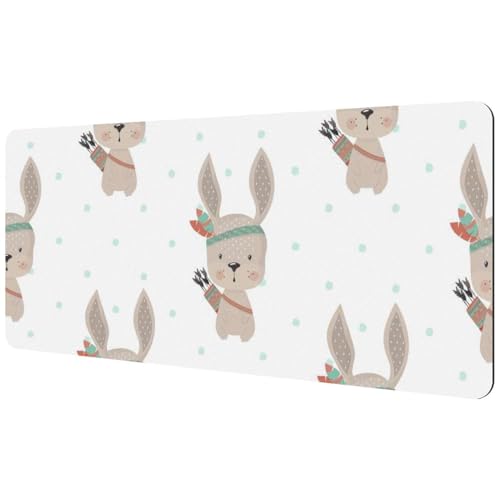 Eslifey Extra großes Mauspad, lustiges Kaninchen, erweitertes Schreibtisch-Mauspad mit rutschfester Gummiunterseite, Schreibtischunterlage für Gamer, Büro und Zuhause, 40 x 89,5 cm Eslifey Extra großes Mauspad, lustiges Kaninchen, erweitertes Schreibtisch-Mauspad mit rutschfester Gummiunterseite, Schreibtischunterlage für Gamer, Büro und Zuhause, 40 x 89,5 cm von Eslifey