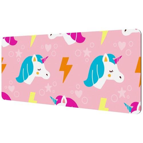 Eslifey Extra großes Mauspad, rosa Einhorn-Design, erweitertes Schreibtisch-Mauspad mit rutschfester Gummiunterseite, Schreibtischunterlage für Gamer, Büro und Zuhause, 40 x 89,5 cm Eslifey Extra großes Mauspad, rosa Einhorn-Design, erweitertes Schreibtisch-Mauspad mit rutschfester Gummiunterseite, Schreibtischunterlage für Gamer, Büro und Zuhause, 40 x 89,5 cm von Eslifey