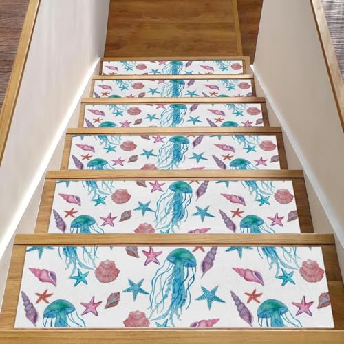 Eslifey Rutschfeste Stufenmatten für den Innenbereich, 20,3 x 76,2 cm, 15 Stück, für Holzstufen, Einfassung, Treppenteppiche für Kinder, Ältere und Haustiere, mit wiederverwendbarem Klebstoff Eslifey Rutschfeste Stufenmatten für den Innenbereich, 20,3 x 76,2 cm, 15 Stück, für Holzstufen, Einfassung, Treppenteppiche für Kinder, Ältere und Haustiere, mit wiederverwendbarem Klebstoff von Eslifey