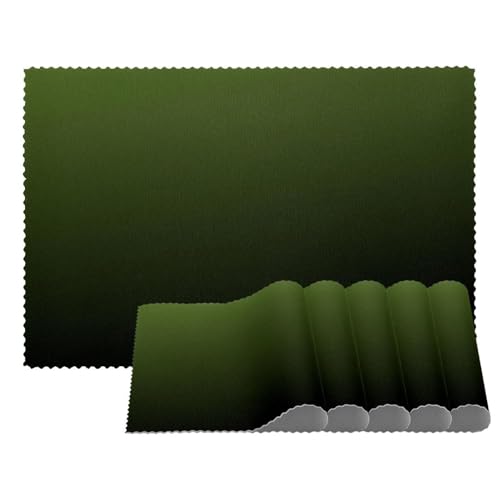Olivgrüne Tischsets, hitzebeständige Tischsets, 4er-Set, waschbar, rutschfest, schmutzabweisend, für den Außenbereich, für Tisch, Küche, Esszimmer, leicht zu reinigen Olivgrüne Tischsets, hitzebeständige Tischsets, 4er-Set, waschbar, rutschfest, schmutzabweisend, für den Außenbereich, für Tisch, Küche, Esszimmer, leicht zu reinigen von Eslifey
