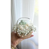 Geschenk Für Werdende Mamas, Diy Kerze Im Glas Tulpe, Teddy, Orange, Baby, Duftende Kerzen, Handgemachte Duftkerze, Babyparty | Gender von EsmeraldasLichtreise