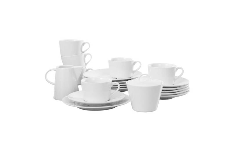 Esmeyer Kombiservice Kaffeeservice Heike Set 20-teilig Porzellan weiß Nr. 433-333, Porzellan von Esmeyer