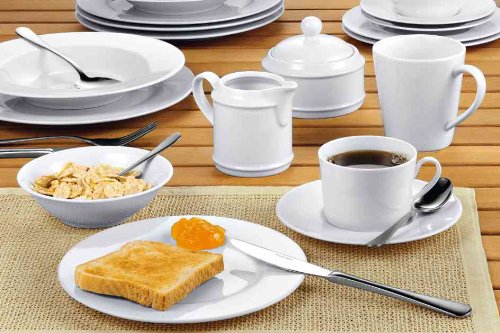 Esmeyer Retsch Arzberg Dessertteller"Heike", 6er Set, weiß von Esmeyer