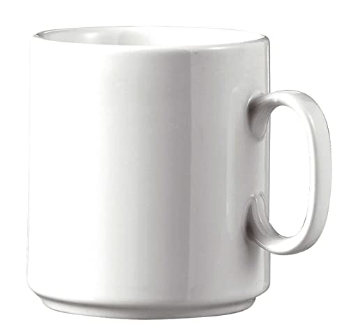 Kaffeebecher "Diane", 0,28 l, Durchmesser: 8,1 cm, Porzellan, weiß, 6 St. von Esmeyer