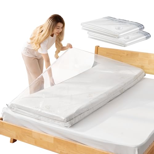 Vakuumbeutel Für Matratzen Bettdecken, 2 STÜCK 240x120 cm Vakuum-Aufbewahrungsbeutel für Matratzen, Kleidung, wasserdicht, verschließbar, wiederverwendbar, platzsparend, Kompressions-Matratze von Esoes