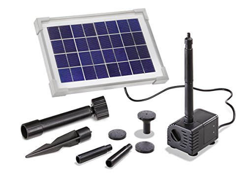 Solar Teichpumpe Palermo S 3,5W Solarmodul 300l/h Förderleistung Solarpumpe Gartenteich Teich 101769 von Esotec