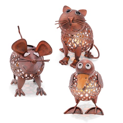 Esotec Solar LED-Gartenfiguren Streichelzoo | Dekofiguren Vogel Katze Maus AKKU | Gartendeko Balkondeko Gartenbeleuchtung Solarfigur Gartenzwerg Terrassendeko Outdoor Metall Kupfer 103106 Esotec Solar LED-Gartenfiguren Streichelzoo | Dekofiguren Vogel Katze Maus AKKU | Gartendeko Balkondeko Gartenbeleuchtung Solarfigur Gartenzwerg Terrassendeko Outdoor Metall Kupfer 103106 von Esotec