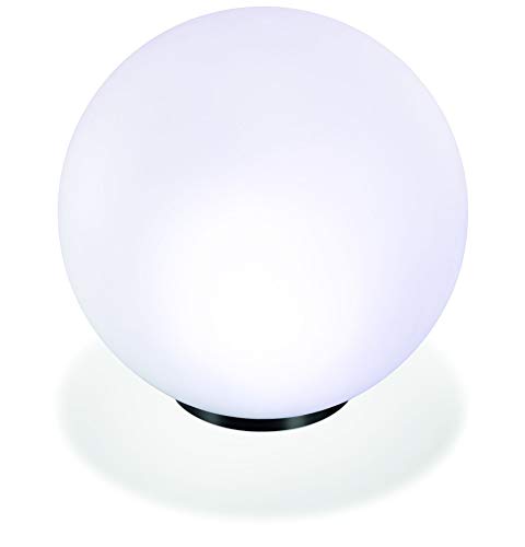 Esotec Solarkugel Multicolor, 7 Farben, D=30cm, Leuchtkugel, Lichtkugel, LED Gartenkugel, Akku, Bodenleuchte, Gartendeko, Solarleuchten, Kugelleuchten, 6500K, Winterfest, Outdoor, außen, 102610 von Esotec