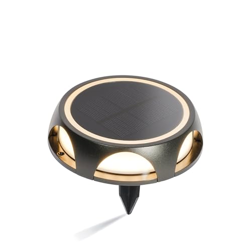 Esotec Solar Wand- und Wegeleuchte IRIS | trittfest | Aluminium-Gehäuse | LIFEPO4 Akku | Außenleuchte | mit Erdspieß metall schwarz H=3,3cm 102937 Esotec Solar Wand- und Wegeleuchte IRIS | trittfest | Aluminium-Gehäuse | LIFEPO4 Akku | Außenleuchte | mit Erdspieß metall schwarz H=3,3cm 102937 von Esotec