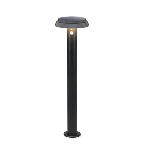 Esotec Solarleuchte für außen Sophia 70 CCT | Edelstahl-Standrohr | LiFePO4 Akku | PIR Bewegungsmelder LED Standleuchte Außenleuchte Gartenbeleuchtung Gartendeko | metall schwarz H=70cm 102941 von Esotec