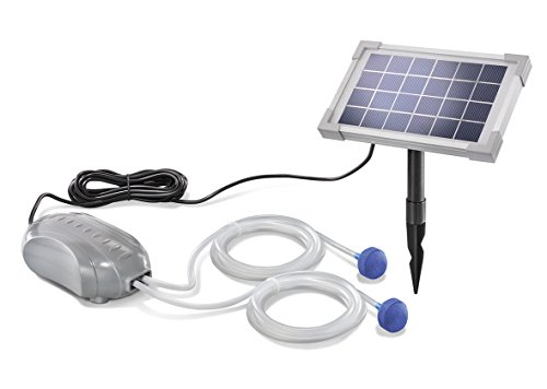 Solar Teichbelüfter DUO Air 2,5W Solarmodul 2 x 90l/h Förderleistung Gartenteich Pumpe Belüftung 101880 von Esotec