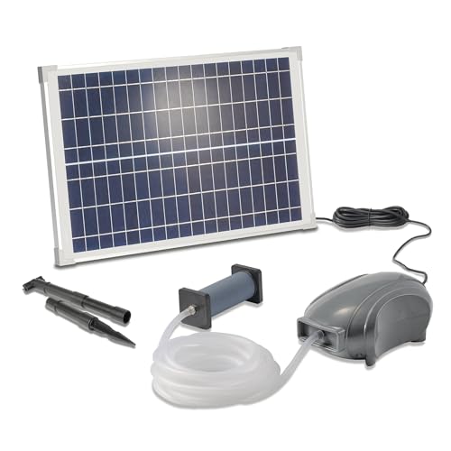 esotec Solar Teichbelüfter Set Power Stone 25/500, 12-18V/DC, Sauerstoffpumpe, 500 l/h Luftleistung, Luftpumpe Fischteich, Solarmodul 25W, Erdspieß, Luftschlauch, Luftausströmer 101897 esotec Solar Teichbelüfter Set Power Stone 25/500, 12-18V/DC, Sauerstoffpumpe, 500 l/h Luftleistung, Luftpumpe Fischteich, Solarmodul 25W, Erdspieß, Luftschlauch, Luftausströmer 101897 von Esotec