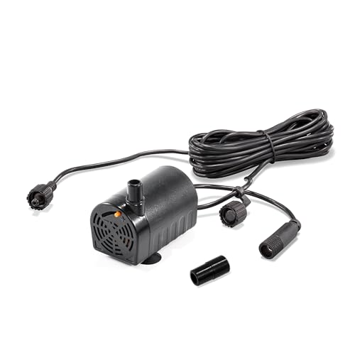esotec Solar Einzelpumpe Fountain 140, regelbar, 6-9VDC Ersatzpumpe, Tauchpumpe, Gartenteichpumpe, Teichpumpe, universell einsetzbare Pumpe, IP68 101984 von Esotec