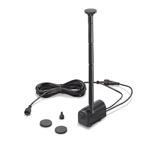 esotec Solar Einzelpumpe Fountain 160 230 LED, 6-9V/DC Ersatzpumpe, Sprinklerset, universell einsetzbare Teichpumpe, Ersatzteilpumpe, Zubehörpumpe, außen, Wasserspiel, IP68 101988 von Esotec