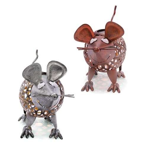 esotec Solar Gartenfiguren Mäusepaar | Dekofiguren AKKU LED | Gartendeko Balkondeko Gartenbeleuchtung Solarfigur Tierfiguren Gartenzwerg Terrassendeko outdoor METALL kupfer und silber 103102 esotec Solar Gartenfiguren Mäusepaar | Dekofiguren AKKU LED | Gartendeko Balkondeko Gartenbeleuchtung Solarfigur Tierfiguren Gartenzwerg Terrassendeko outdoor METALL kupfer und silber 103102 von Esotec