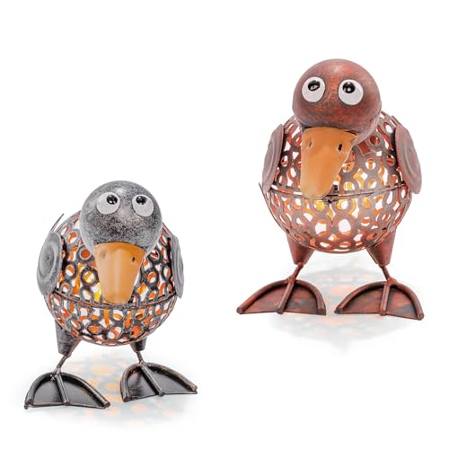 esotec Solar Gartenfiguren Vogel-Paar | Dekofiguren AKKU LED | Gartendeko Balkondeko Gartenbeleuchtung Solarfigur Grabdekoration Tierfiguren Terrassendeko outdoor METALL kupfer und silber 103103 esotec Solar Gartenfiguren Vogel-Paar | Dekofiguren AKKU LED | Gartendeko Balkondeko Gartenbeleuchtung Solarfigur Grabdekoration Tierfiguren Terrassendeko outdoor METALL kupfer und silber 103103 von Esotec