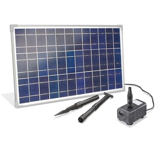 esotec Solar Pumpensystem Waterfall 25/1600, Komplettset, Bachlauf für Gartenteich, Bachlaufpumpe, Solarmodul 25W, Solarbrunnen außen, Wasserspiel, Vogeltränke Wasserfall, 1600l/h 101018 esotec Solar Pumpensystem Waterfall 25/1600, Komplettset, Bachlauf für Gartenteich, Bachlaufpumpe, Solarmodul 25W, Solarbrunnen außen, Wasserspiel, Vogeltränke Wasserfall, 1600l/h 101018 von Esotec