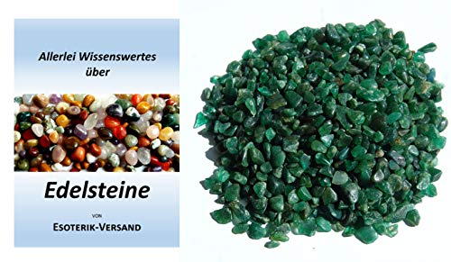 Edelsteine, Aventurin getrommelt, Größe XXS/mini, ca. 0,4-0,8 cm, 1 kg-Beutel, incl. 36seitige Broschüre von Esoterik-Versand