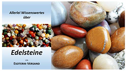 Edelsteine, polierte Trommelsteine, bunte Mischung, Größe ca. 2-3 cm, 250 g-Beutel, incl. 36seitige Broschüre (35,80€/kg) von Esoterik-Versand