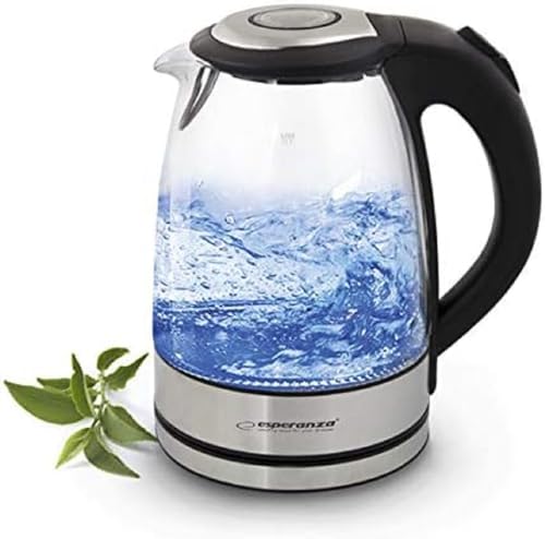 Elektrischer Wasserkocher Yosemite 1,7L Glas Mit Led-Licht von Esperanza