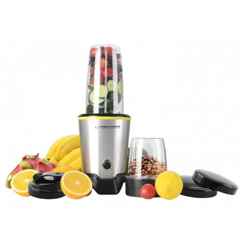 Esperanza EKM028 Blender Tabletop Blender 1000 W Black Stainless Steel von Esperanza