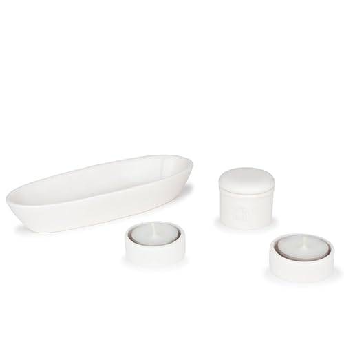 Esperia | Keramisches Opfergaben-Set, weiße Farbe, Elegantes und vielseitiges Design, SGI Buddhismus Praxis Zubehör Esperia | Keramisches Opfergaben-Set, weiße Farbe, Elegantes und vielseitiges Design, SGI Buddhismus Praxis Zubehör von Esperia