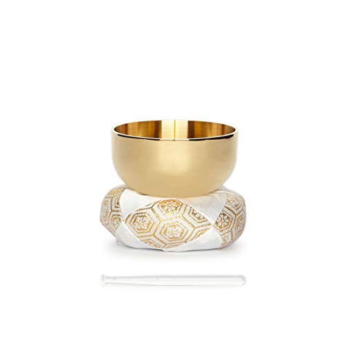 Esperia | Set Glocke 2.3, Set aus Messingglocken, Acrylstoffkissen, Kunststoffklöppel, Zubehör für die Praxis des Buddhismus der SGI Esperia | Set Glocke 2.3, Set aus Messingglocken, Acrylstoffkissen, Kunststoffklöppel, Zubehör für die Praxis des Buddhismus der SGI von Esperia