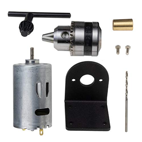 EsportsMJJ 5V-12V Drehmaschine 555 Motor Mit Mikrobohrfutter Und Montagehalterung von EsportsMJJ