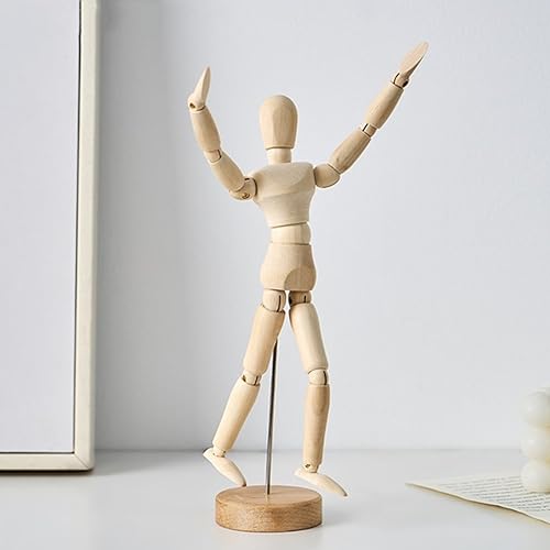 EsportsMJJ Holzfiguren Drehbar Joint Mann Modell Holz Mann Ornament Statue Menschliches Modell Miniaturzeichnung Skizze Schaufensterpuppe - Kleiner Puppenspieler EsportsMJJ Holzfiguren Drehbar Joint Mann Modell Holz Mann Ornament Statue Menschliches Modell Miniaturzeichnung Skizze Schaufensterpuppe - Kleiner Puppenspieler von EsportsMJJ