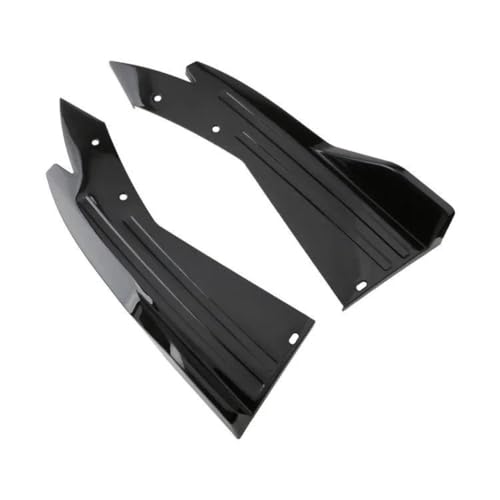 EsprAL 2PCS Auto ABS heckspoiler Ecke Hecklippe Winkel Wrap Angle, Für Audi A7 S7 RS7 4G8 2013 2014 2015 2016 2017 Heck Stoßstange Diffusor Splitter Spoiler Protector,A/Black-51CM von EsprAL
