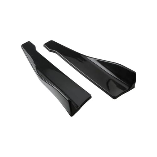 EsprAL 2PCS Auto ABS heckspoiler Ecke Hecklippe Winkel Wrap Angle, Für Audi R8 RS3 RS4 RS5 RS6 RS7 Heck Stoßstange Diffusor Splitter Spoiler Protector,A/Black-48CM von EsprAL