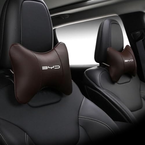 EsprAL 2PCS Auto Leder Kopfstütze des Sitzes, Für BYD ATTO ATTO 2 ATTO 3 Kopfstütze Nackenkissen Bequemes Atmungsaktives Einstellbar Schutz zubehör,C/Brown EsprAL 2PCS Auto Leder Kopfstütze des Sitzes, Für BYD ATTO ATTO 2 ATTO 3 Kopfstütze Nackenkissen Bequemes Atmungsaktives Einstellbar Schutz zubehör,C/Brown von EsprAL