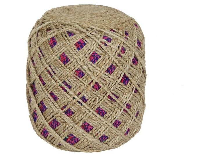 Esprit, Hocker + Pouf, Footrest Home Brown Multicolour Jute 40 x 40 x 45 cm von Esprit-Home