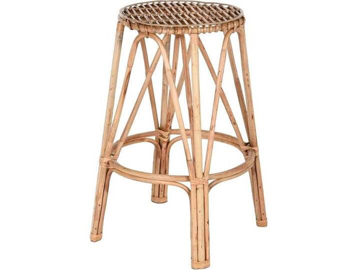 Esprit, Hocker + Pouf, Stool Home Natural wicker 50 X 50 X 86 cm von Esprit-Home