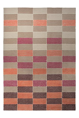 Esprit Home I Moderner Kurzflor Teppich - Läufer für Wohnzimmer, Flur, Schlafzimmer I Fida I ESP-3801-03 I Beige Taupe Orange Lila Sand I (170 x 240 cm) von ESPRIT