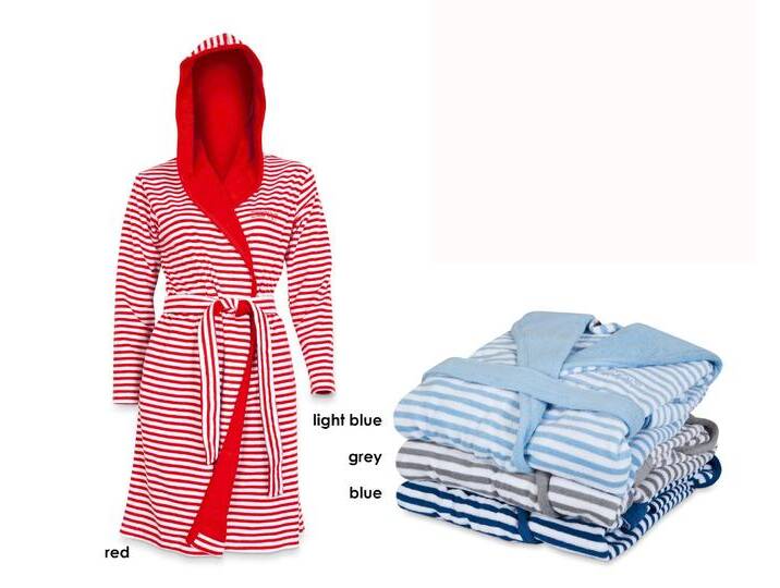 Esprit Striped Hoodie Bademantel berry x-large Esprit Striped Hoodie Bademantel berry x-large von Esprit-Home