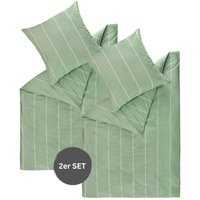 ESPRIT Renforcé Bettwäsche HARPLINES - 2er Set 135x200 cm, Grün ESPRIT Renforcé Bettwäsche HARPLINES - 2er Set 135x200 cm, Grün von Esprit