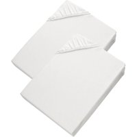 ESPRIT Spannbettlaken PREMIUM - 2er Set 200x200 cm, Weiß von Esprit