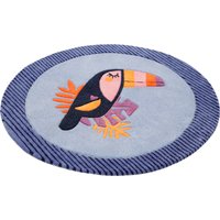 Esprit Kinderteppich "E-Toucan ESP-4373", rund, 9 mm Höhe, besonders weich, Motiv Toucan von Esprit