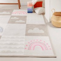 Esprit Kinderteppich "Lovely Rainbow ESP-002", rechteckig, 10 mm Höhe, Wendeteppich, farbig eingefasst von Esprit