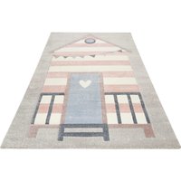 Esprit Kinderteppich "Sea Castle ESP-21072" rechteckig 13 mm Höhe Kurzflor, maritimes Dessin, Strandschloß von Esprit