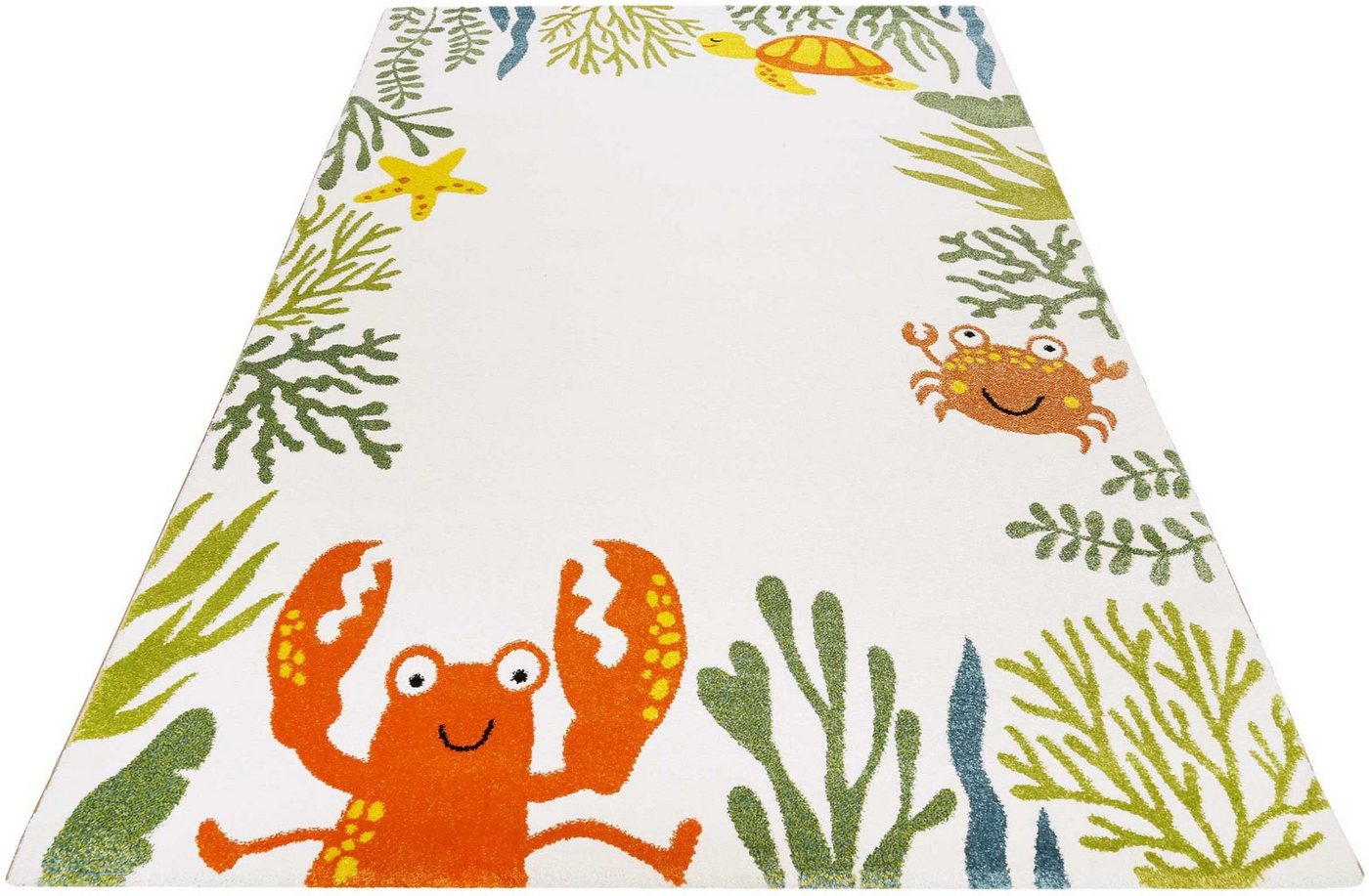 Esprit Kinderteppich Waterworld ESP-21073, rechteckig, Höhe: 13 mm, buntes Strandmotiv, Kurzflor, Krabbe & co. Esprit Kinderteppich Waterworld ESP-21073, rechteckig, Höhe: 13 mm, buntes Strandmotiv, Kurzflor, Krabbe & co. von Esprit