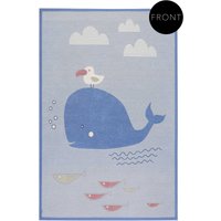 Esprit Kinderteppich "Whale Buddy ESP-005", rechteckig, 10 mm Höhe, Wendeteppich, Tiermotiv oder Sternenhimmel, Kinderzimmer von Esprit