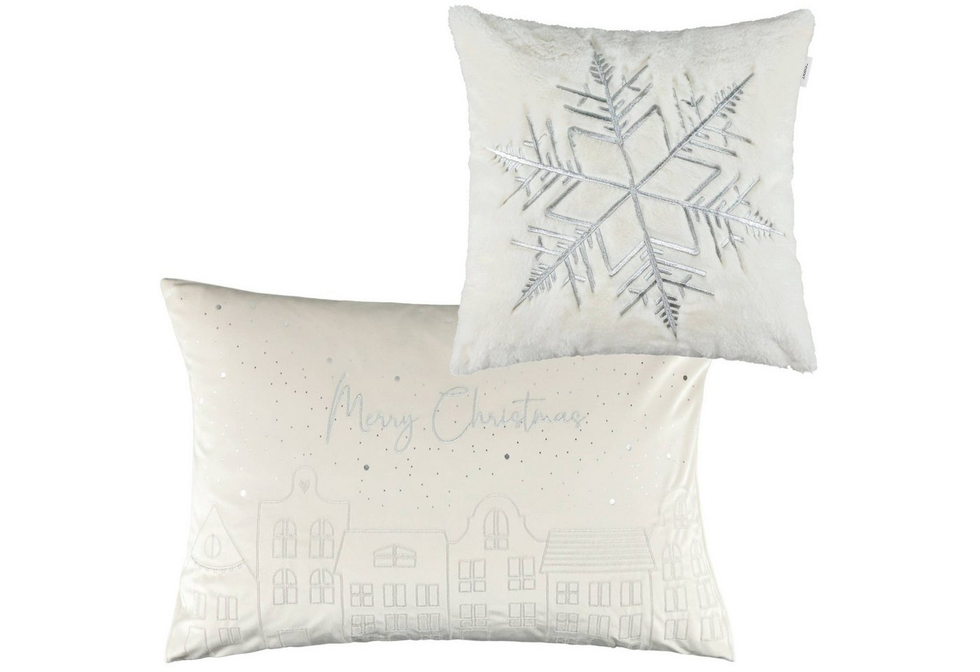 Esprit Kissenhülle TOWN Zierkissenhülle Weihnachten, (1 Stück), in Offwhite von Esprit