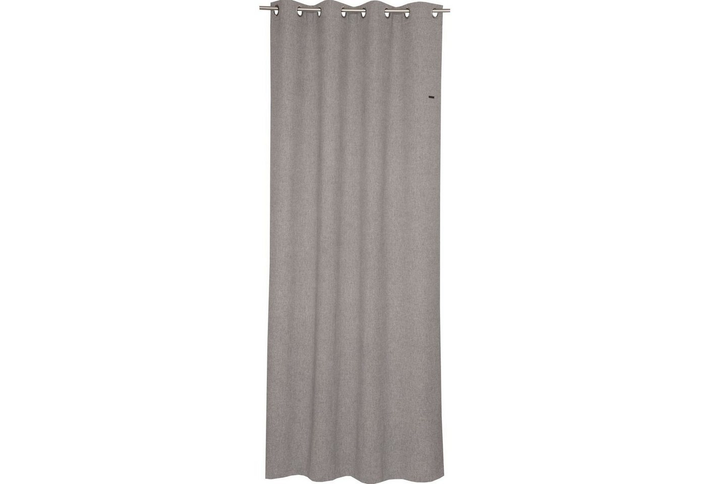 Esprit Vorhang HARP Blickdichter Ösenvorhang, Öse (2 St), Polyester, 2 Stück (140 x 250 cm) in Hellgrau von Esprit