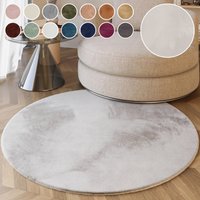 Esprit Hochflor-Teppich "Alice ESP-4377 Kunstfell", rund, 25 mm Höhe, Kaninchenfell-Haptik, besonders weich und dicht, für alle Räume von Esprit